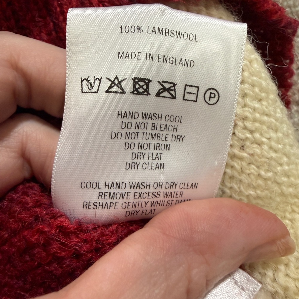 MOLLY GODDARD Red and Cream Striped Sweater - Picture 11 of 13
